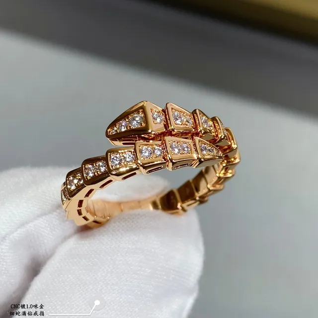 Snake-Inspired Segmented Pavé-Set Rings 5