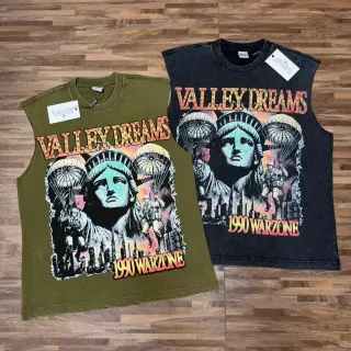 Valley Dreams Graphic-Print Sleeveless Crew-Neck Vest Top