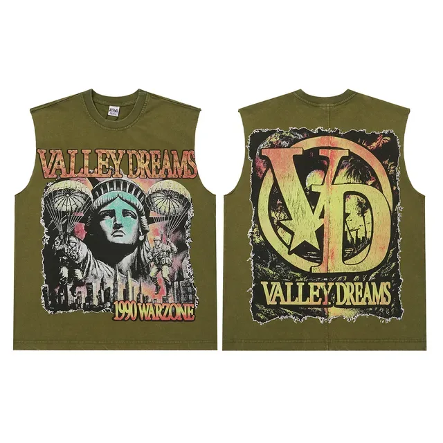 Valley Dreams 印花无袖圆领背心 4