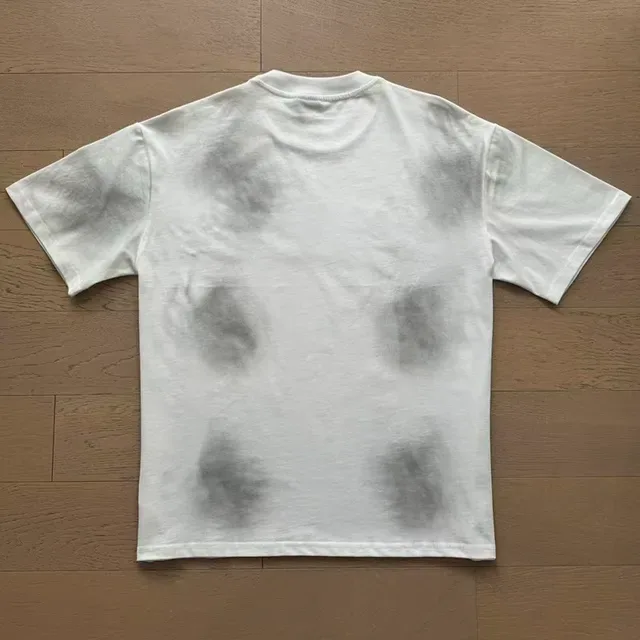 Washed Black Graphic Print Oversized T-Shirt 8