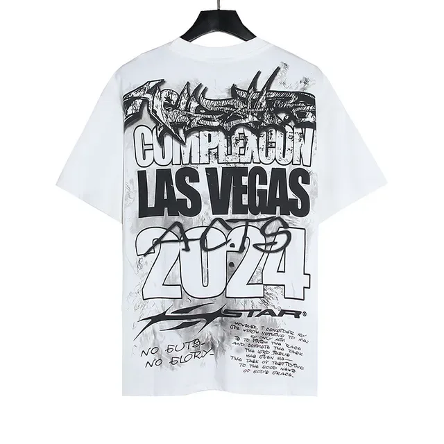 White Graphic Print Oversized T-Shirt 3