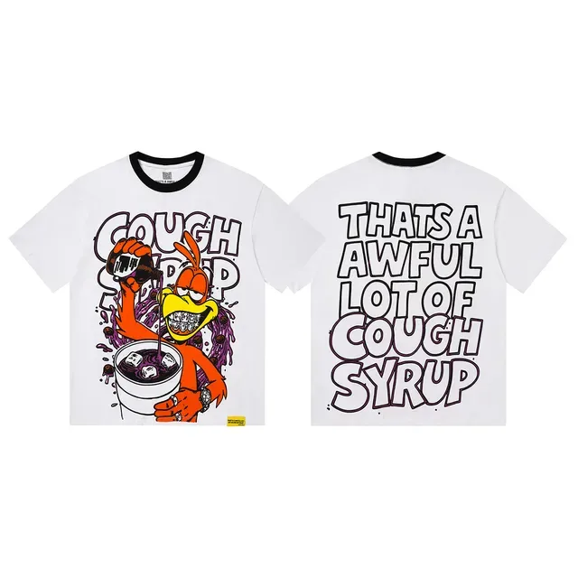 Camiseta oversized branca de gola ringer com estampa gráfica 2
