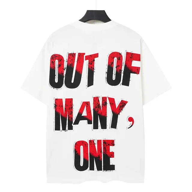 White Red Graphic-Print Oversized Fit T-Shirt 3