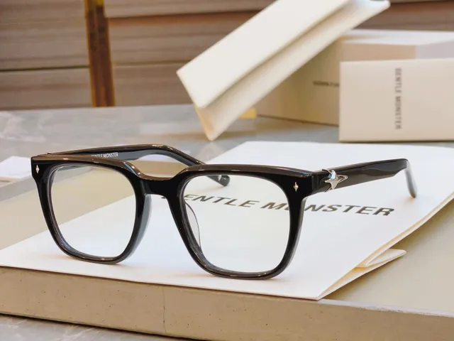 Gentle Monster Black Pink Rectangular Acetate Frame Gradient Lenses Optical Glasses 8