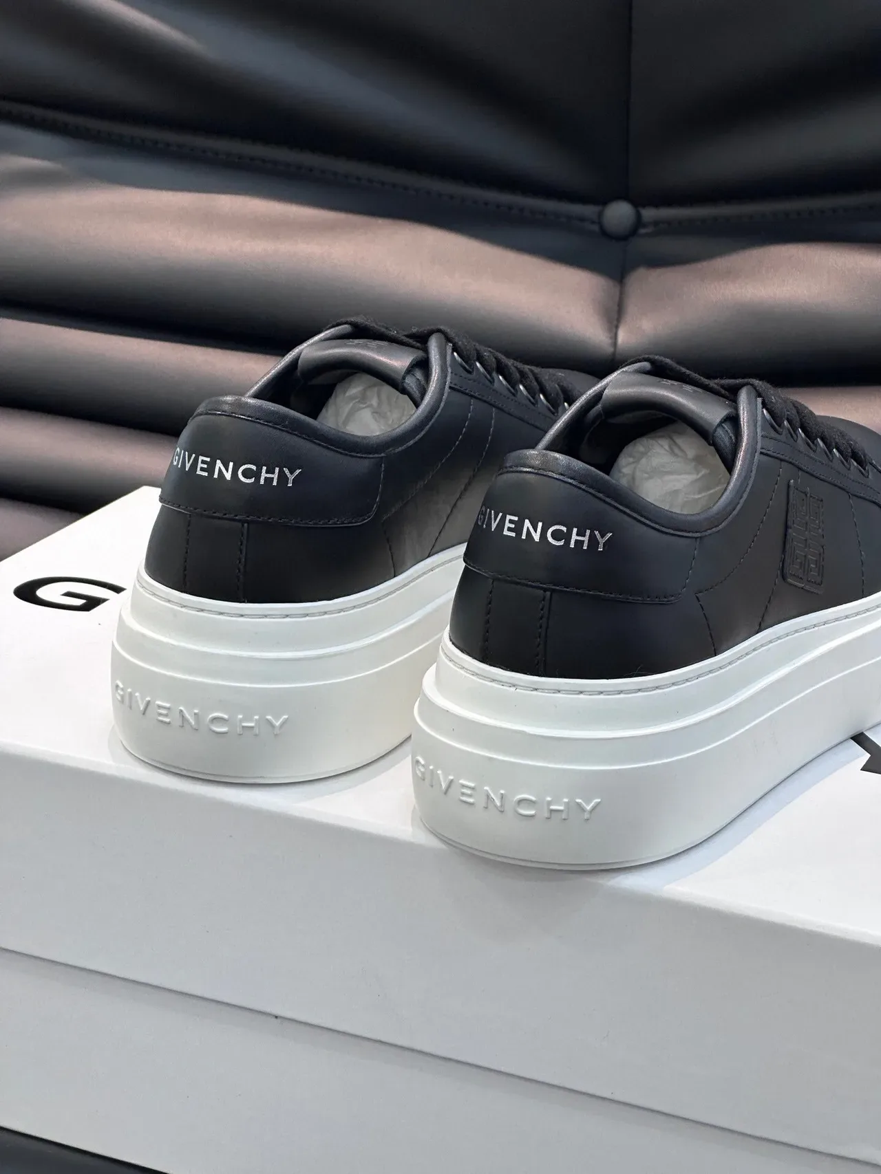 Givenchy City Sport কালো প্ল্যাটফর্ম লাইফস্টাইল স্নিকার 6