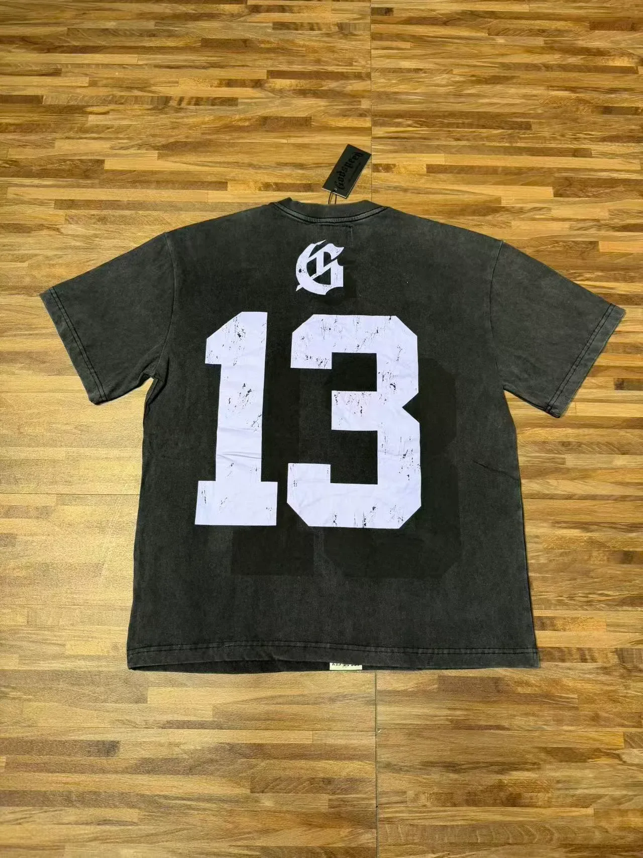 Godspeed 13 Est MMXIII Washed Black Graphic T-Shirt 4