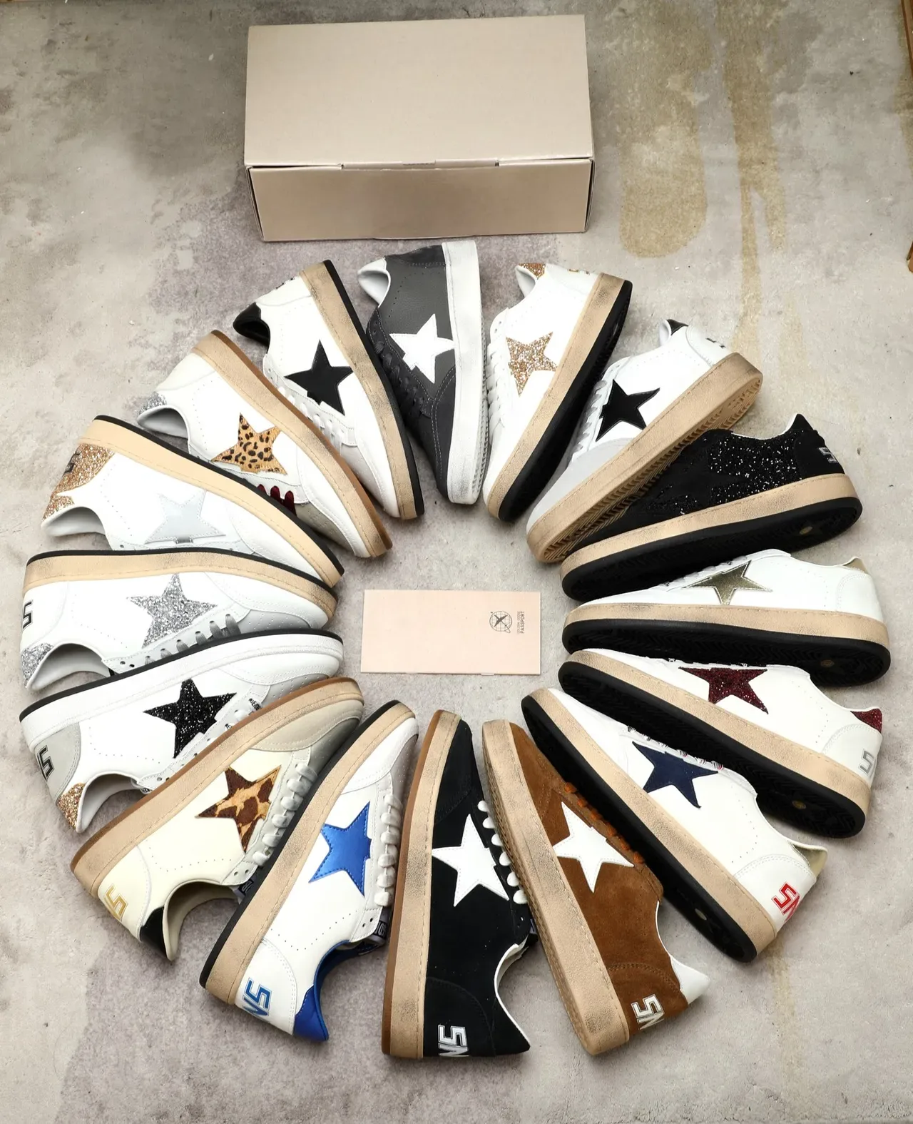 Golden Goose Ball Star কালো সুড সাদা স্টার লাইফস্টাইল স্নিকার্স 2