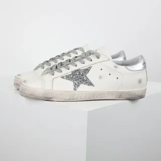 Golden Goose Superstar Off-White Glitter Star tênis lifestyle
