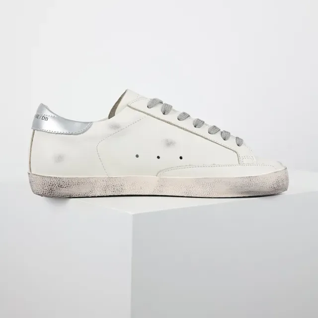 Golden Goose Superstar Off-White Glitter Star حذاء أسلوب حياة 7