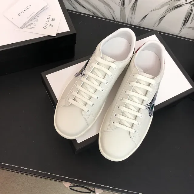 Gucci Ace Cat Print Off-White Lifestyle Sneakers 5