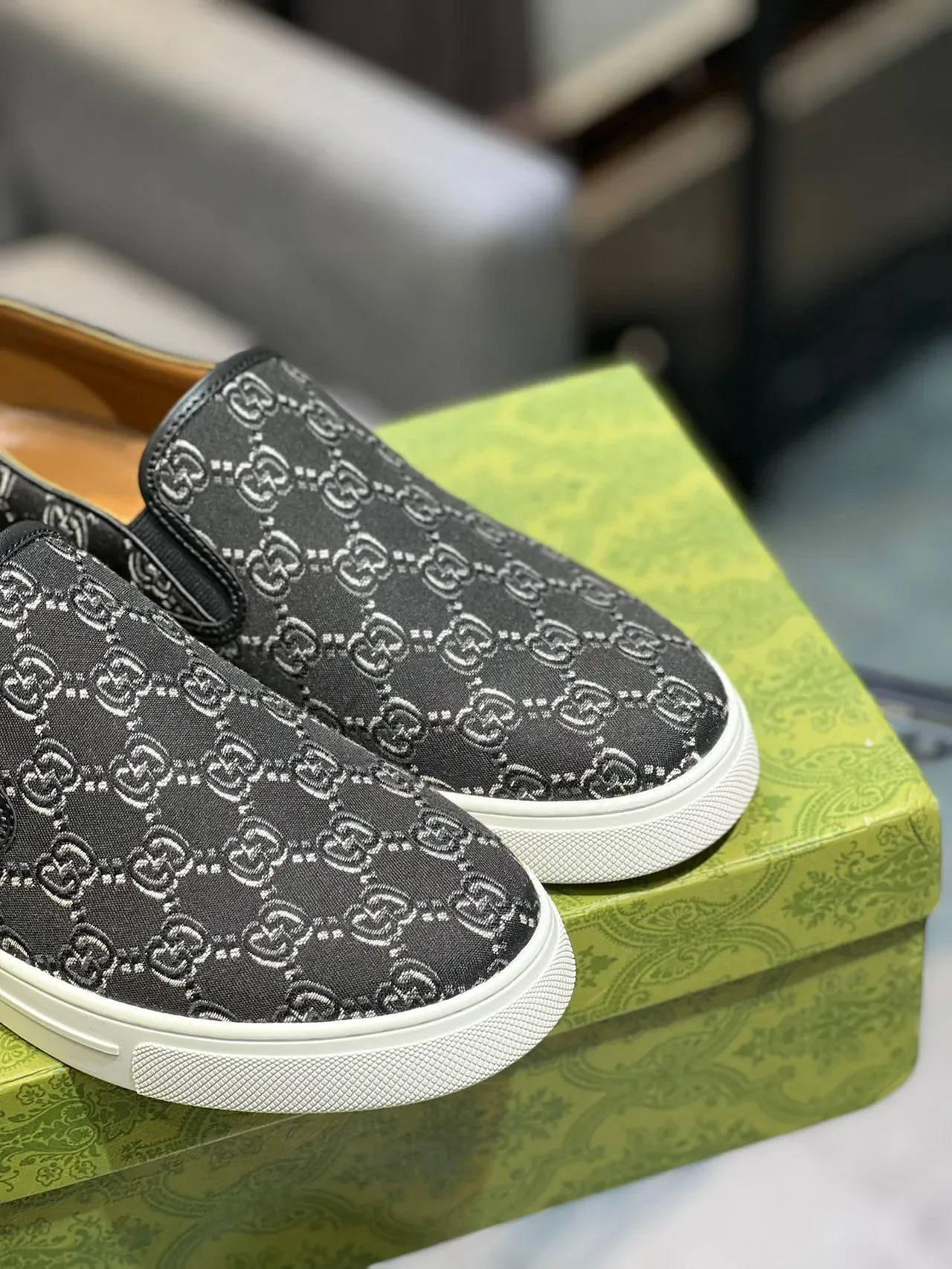 Gucci Ace GG Monogram Slip-On Lifestyle Sneakers 3