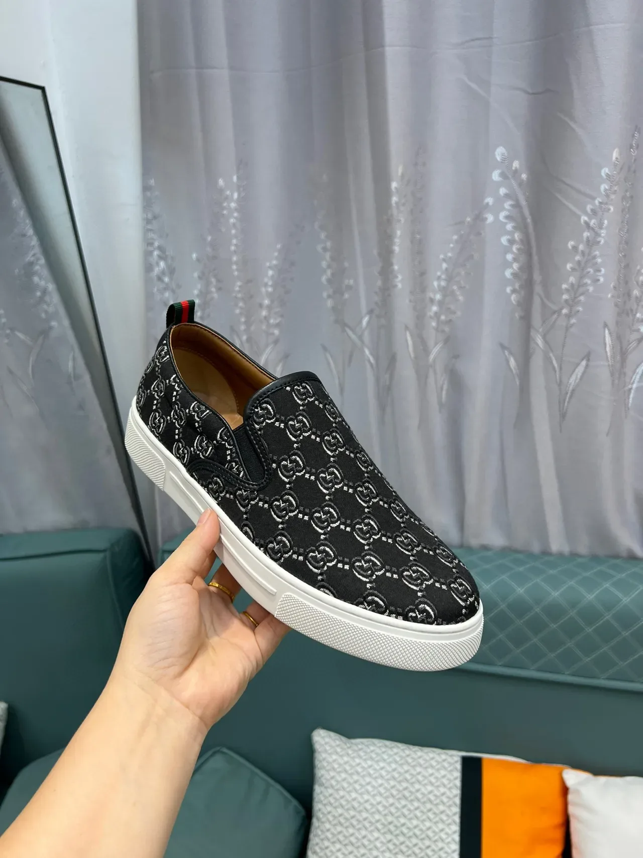 Gucci Ace GG Monogram Slip-On Lifestyle Sneakers 7