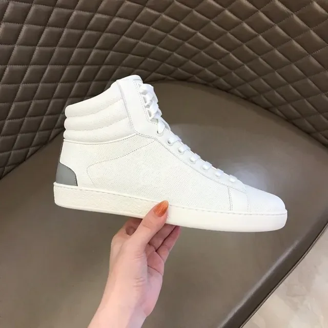 Gucci Ace High White Perforated Leather Lifestyle Sneakers 2