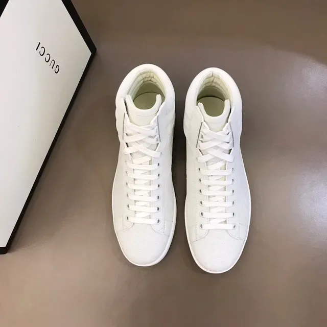 Gucci Ace High White Perforated Leather Lifestyle Sneakers 5
