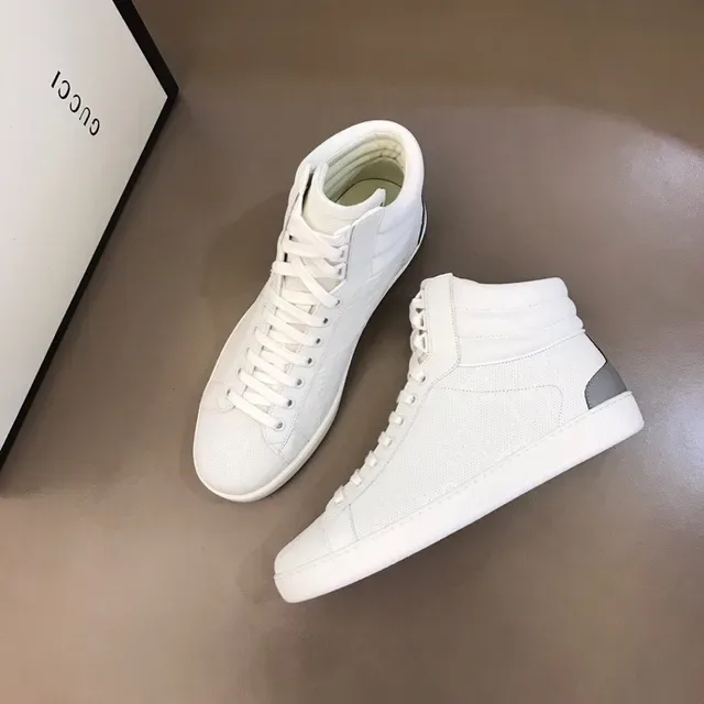 Gucci Ace High White Perforated Leather Lifestyle Sneakers 8