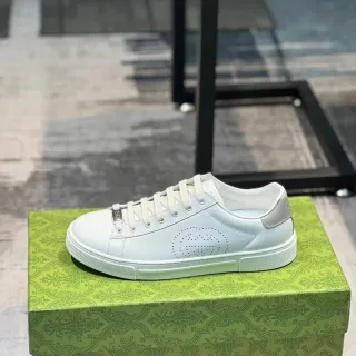 Gucci Ace 白色镂空 Logo 生活方式运动鞋