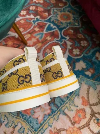 Gucci Ace Slip-On Zapatilhas Lifestyle Monograma GG Vermelho 3