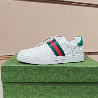 Gucci Ace 白绿红 Web Stripe 生活方式运动鞋
