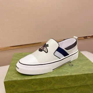 Gucci Ace 白海军 套脚 圆头 乐福鞋
