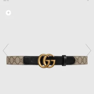 Gucci Bege Preto GG Monograma Lona Borda Couro
