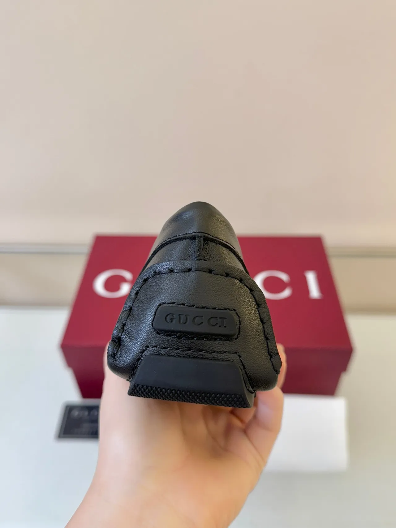 Gucci কালো সবুজ চামড়ার ওয়েব স্ট্রাইপ ডিটেল লোফার 4