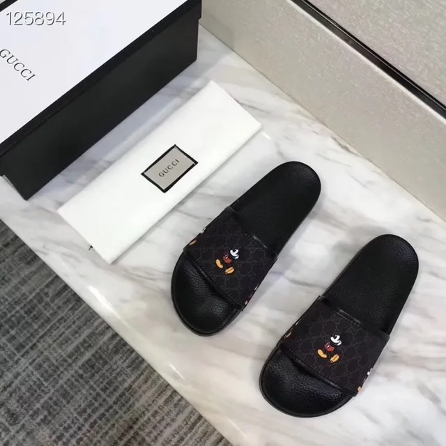 Gucci Disney Mickey Mouse GG Monogram Slipper 4