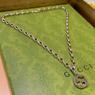Collier Gucci Double G Chaîne Ton Argent