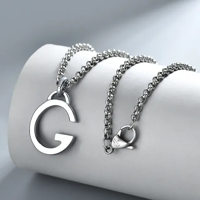 Gucci G-Logo Pendant Silver-Tone Ball Chain Necklace 4