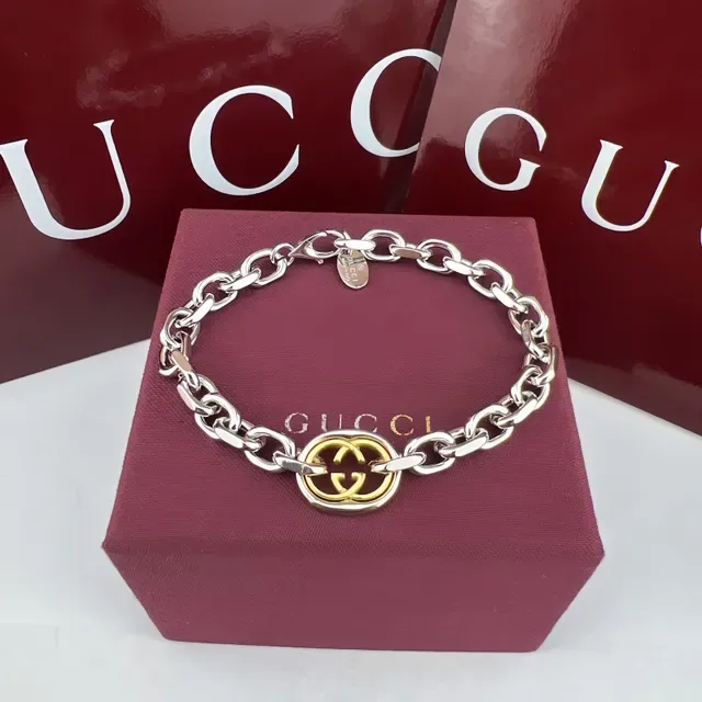 سوار Gucci GG Marmont ذهبي التدرج Interlocking GG 4