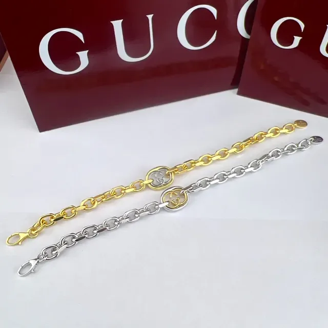 سوار Gucci GG Marmont ذهبي التدرج Interlocking GG 5