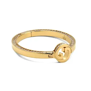 سوارة Gucci GG Marmont Pavé Crystal ذهبي مفصل