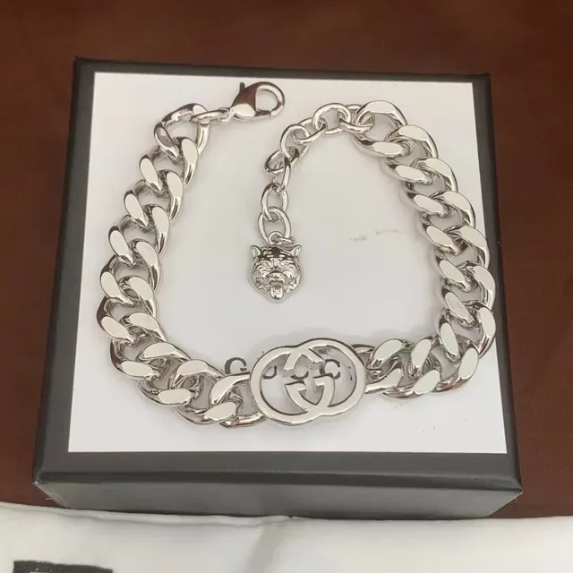Gucci GG Marmont Collier Chaîne Curb Argentée 5