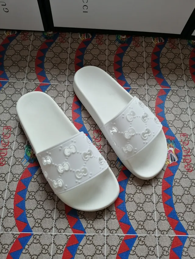 Gucci GG Marmont Slide সাদা রাবার চপ্পল 4