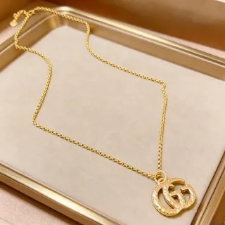 Gucci GG Marmont Twisted Rope Interlocking G Collier Or