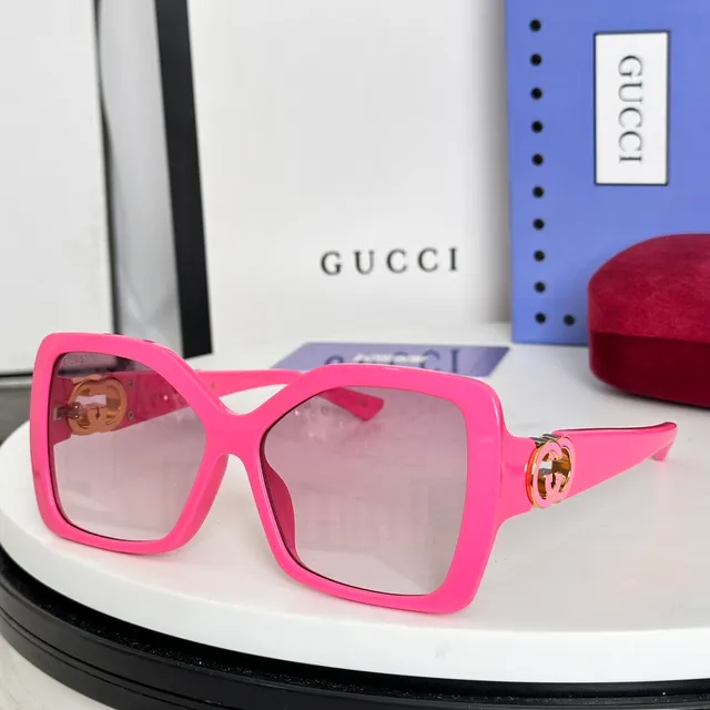 Gucci óculos de sol verde oversized marco quadrado de acetato 2