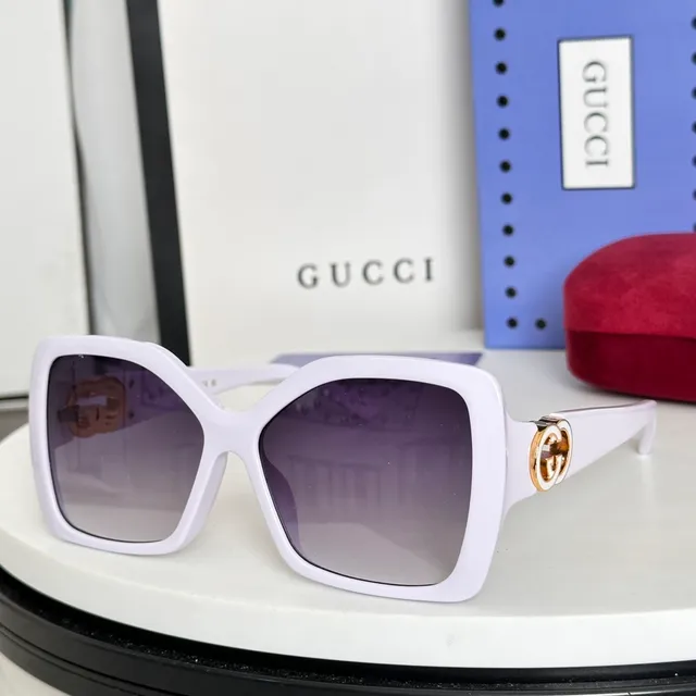 Gucci óculos de sol verde oversized marco quadrado de acetato 5