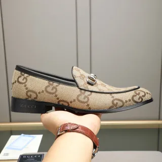 Gucci Horsebit 1955 বেইজ ব্রাউন GG Monogram লোফার