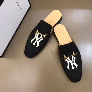 Gucci Horsebit 1955 黑白 NY Logo 乐福鞋