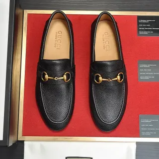 Mocasines Gucci Horsebit 1955 de cuero de grano negro