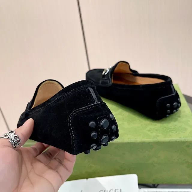 Gucci Horsebit 1955 Black Suede Loafers 3