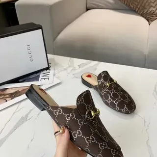Gucci Horsebit 1955 棕色 GG Monogram Horsebit 乐福鞋