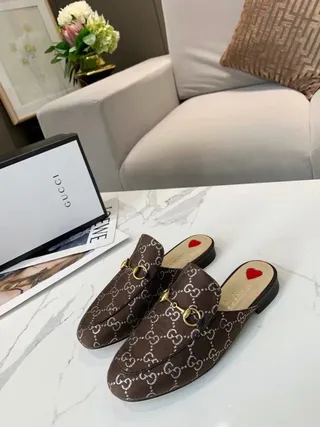 Gucci Horsebit 1955 Marrom GG Monogram Horsebit Mocassins 7