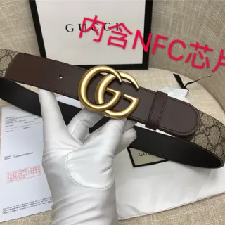 Gucci Horsebit 1955 Cinto de lona marrom dourado com fivela GG interlocking monograma