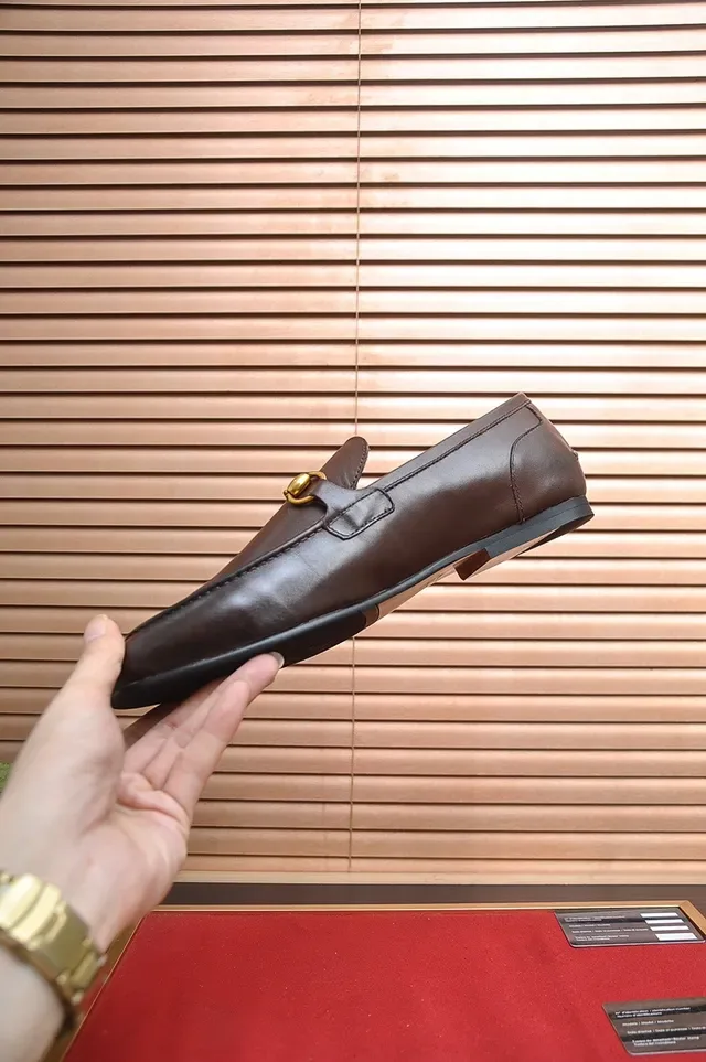 Gucci Horsebit 1955 棕色皮革 Horsebit 乐福鞋 5