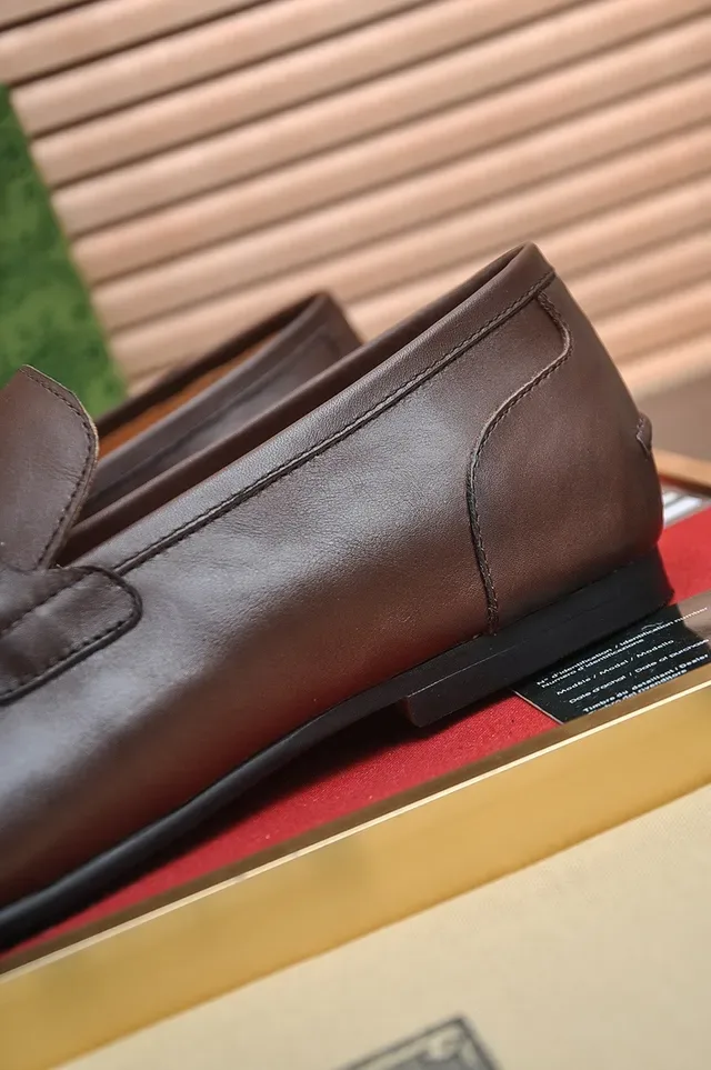 Gucci Horsebit 1955 棕色皮革 Horsebit 乐福鞋 9