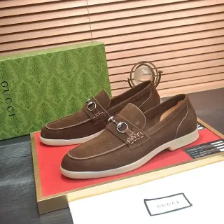 Gucci Horsebit 1955 বাদামী সুয়েড লোফার