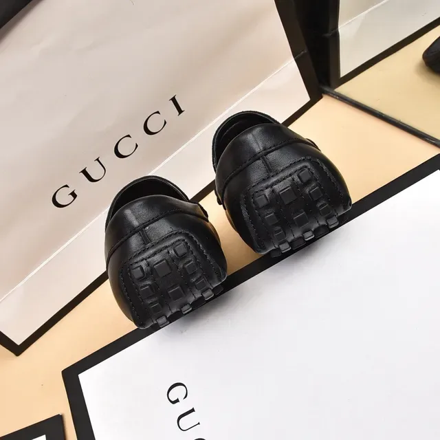 Gucci Horsebit 1955 GG Monogram Canvas काला लोफर 2