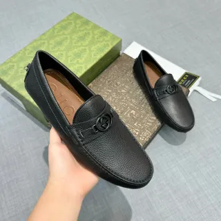 Gucci Horsebit 1955 लोफर काला पेबल्ड लेदर लोफर