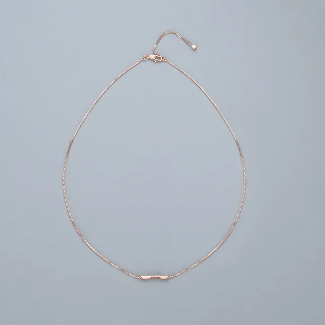 Gucci Logo Bar Pendant সোনার বক্স চেইন হার 3