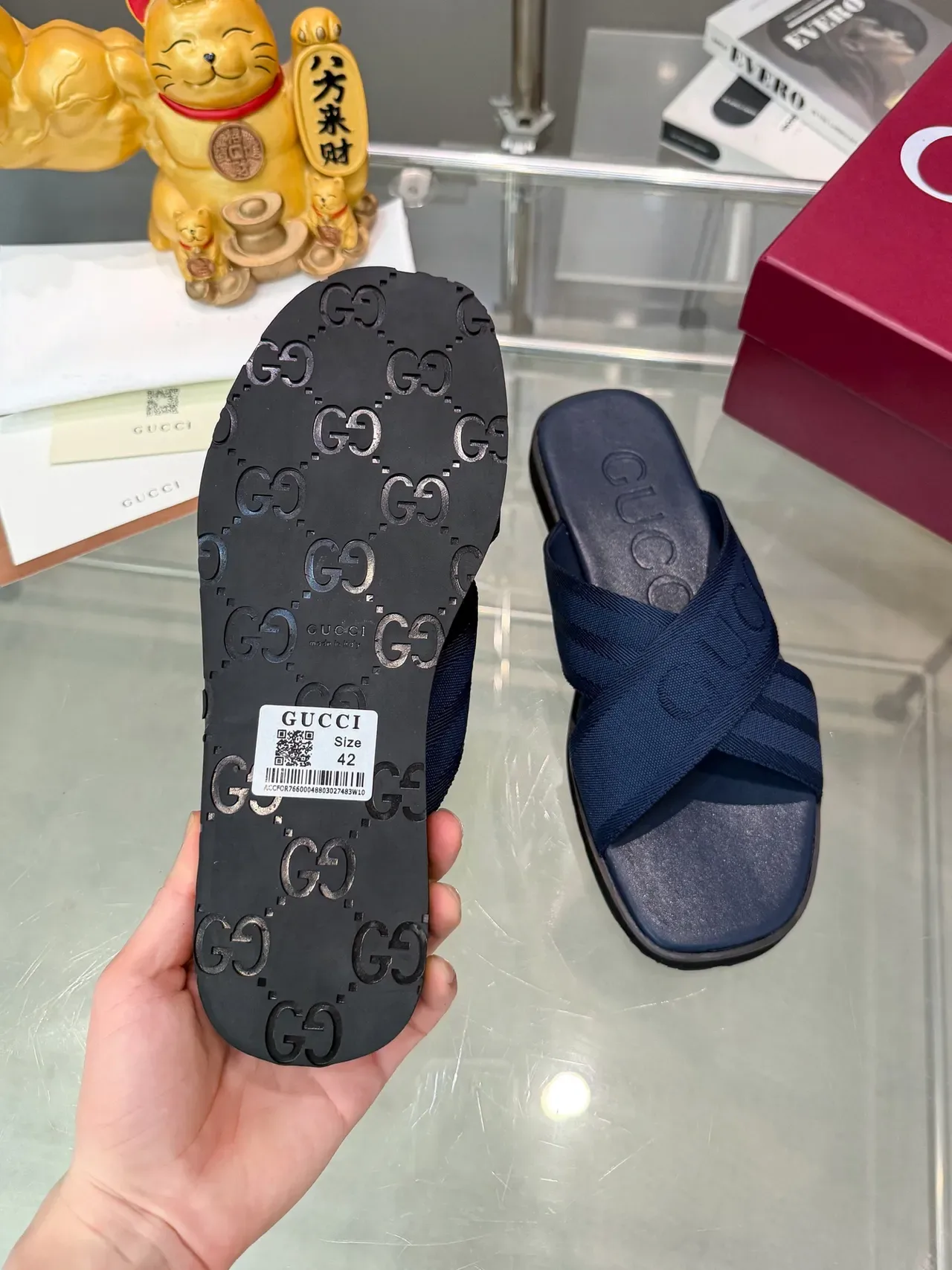 Gucci Logo 带 休闲凉鞋 4